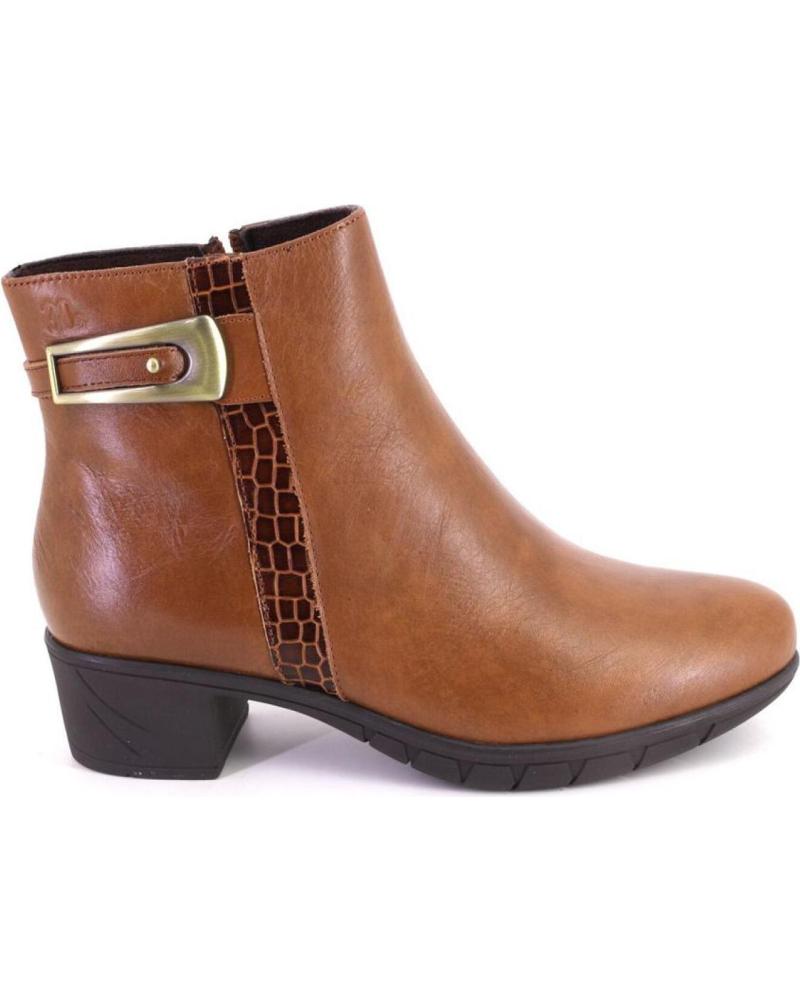BOTTINE EN CUIR COULEUR CUIR TREINTAS W4416 CUERO
