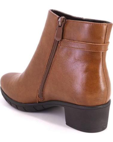 BOTTINE EN CUIR COULEUR CUIR TREINTAS W4416 CUERO