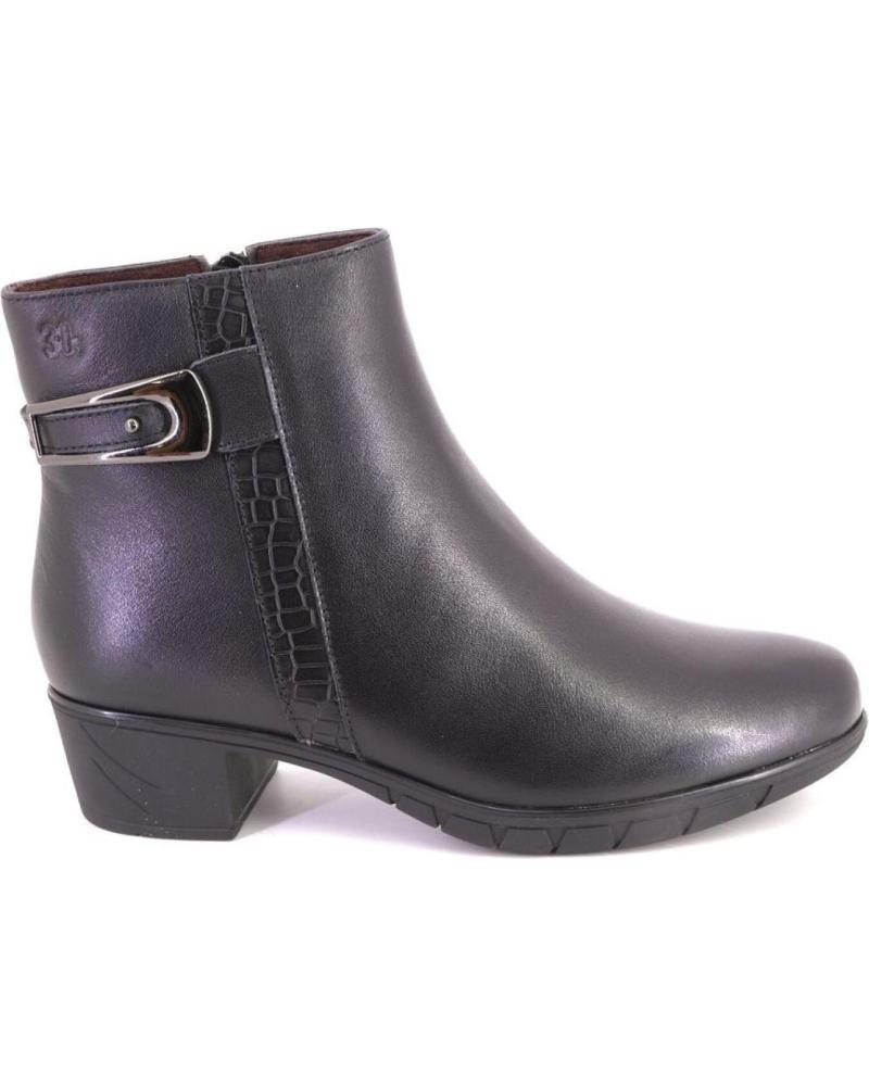 BOTTINE EN CUIR NOIR TREINTAS W4416 NEGRO