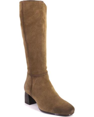 BOTTES HAUTES TAMARIS 25624 EN DAIM COULEUR CAMEL CAMEL