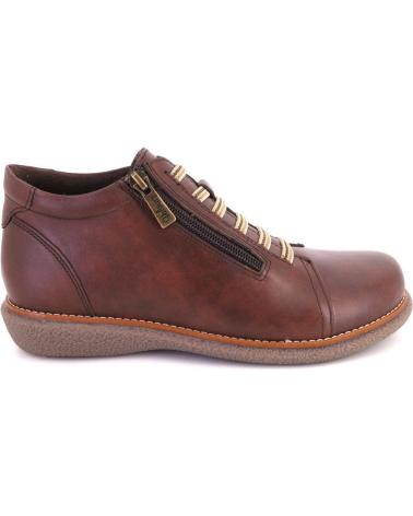 VALERIAS 2354 LACE-UP SHOES IN LEATHER BROWN CUERO