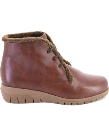VALERIAS 2380 LEATHER ANKLE BOOTS IN TAN CUERO
