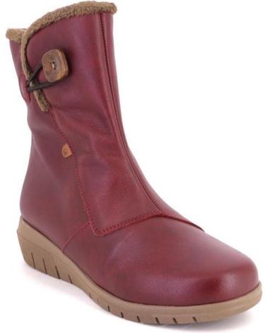 VALERIAS LEATHER BOOTS 2382 - BURGUNDY BURDEOS