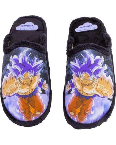 SUAVEFLEX 200-369 CHINELOS DE CASA PARA HOMEM GOKU PRETO NEGRO