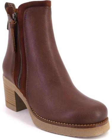 BOTTINE EN CUIR MARRON DESIREÉ MULAN10 MARRON