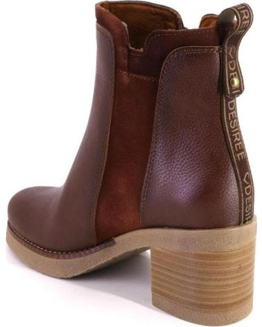 BOTTINE EN CUIR MARRON DESIREÉ MULAN10 MARRON