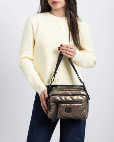XTI 184489 BOLSO METALIZADO MUJER BRONCE