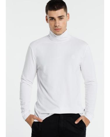 BENDORFF T-SHIRT COL ROULÉ MANCHES LONGUES BLANC BLANCO