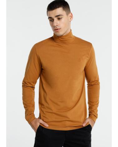 BENDORFF T-SHIRT COL ROULÉ MANCHES LONGUES MARRON MARRóN