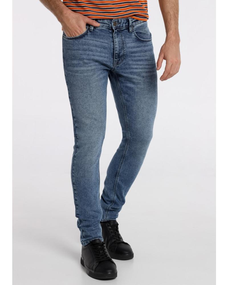 SIX VALVES JEANS SUPER SKINNY VITA MEDIA BLU AZUL