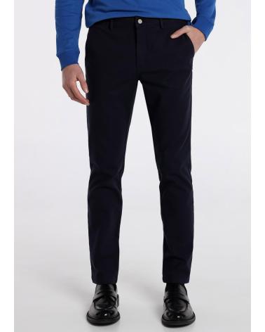 PANTALONE CHINO BENDORFF SLIM FIT BLU A VITA MEDIA AZUL
