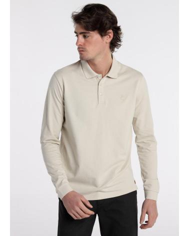 POLO BENDORFF BASIC MANICHE LUNGHE BEIGE MARRóN