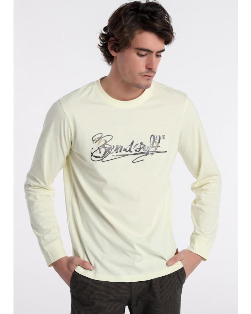 T-SHIRT BENDORFF À MANCHES LONGUES BLANC AVEC GRAPHIQUE IMPRIMÉ BLANCO