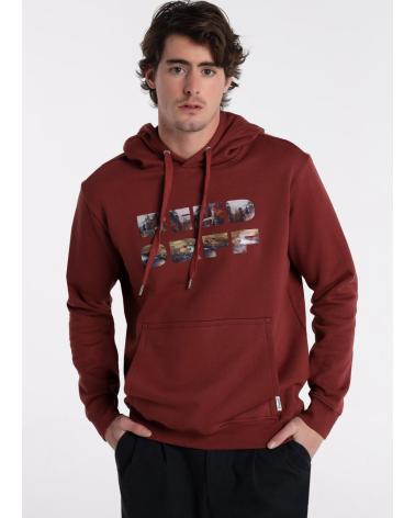SWEAT À CAPUCHE BENDORFF MARRON AVEC MOTIF GRAPHIQUE FRONTAL MARRóN