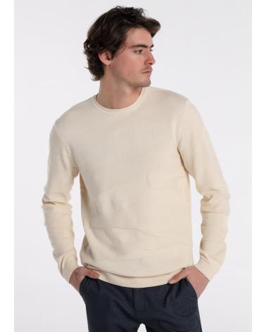PULL BENDORFF BLANC À COL ROND BLANCO