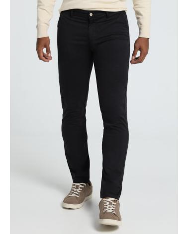 PANTALONE CHINO BENDORFF NERO | SLIM FIT VITA MEDIA NEGRO