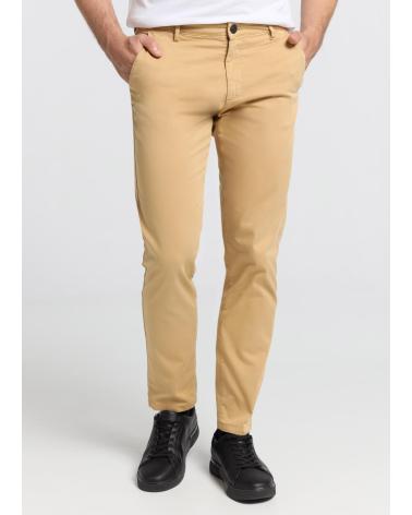 PANTALONE CHINO SIX VALVES SLIM FIT VITA MEDIA MARRONE MARRóN