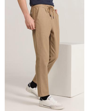 BENDORFF PANTALONE CHINO MARRONE CON VITA ELASTICA MARRóN