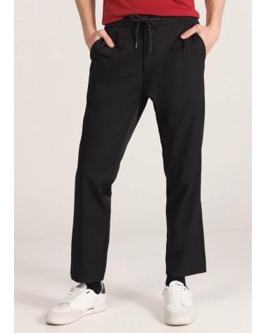 BENDORFF PANTALONE JOGGER SLIM VITA MEDIA NERO NEGRO