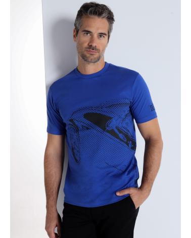T-SHIRT GRAFICA BENDORFF A MANICHE CORTE - BLU AZUL