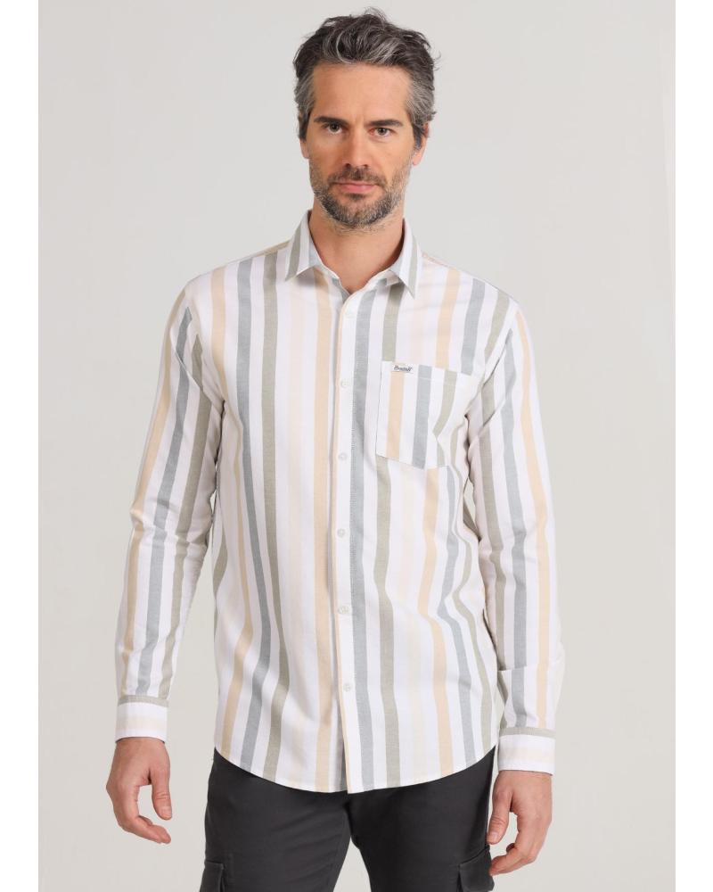 CAMICIA BENDORFF OXFORD A MANICHE LUNGHE A RIGHE MULTICOLORE MULTICOLOR