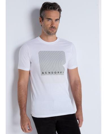BENDORFF CAMISETA GRÁFICA CON BORDADO MANGA CORTA BLANCO BLANCO
