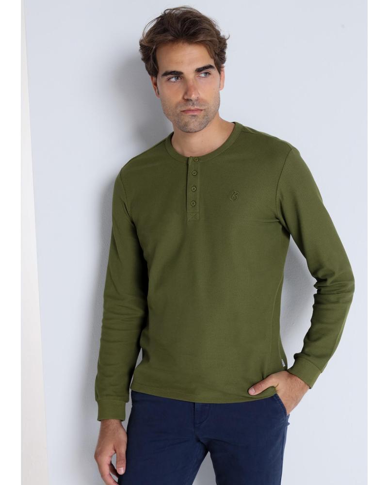 T-SHIRT BENDORFF PIQUÉ ABBOTONATA VERDE VERDE