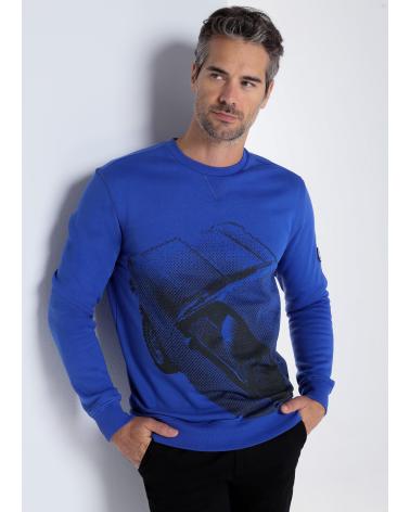 BENDORFF SWEAT GRAPHIQUE COL ROND BLEU AZUL