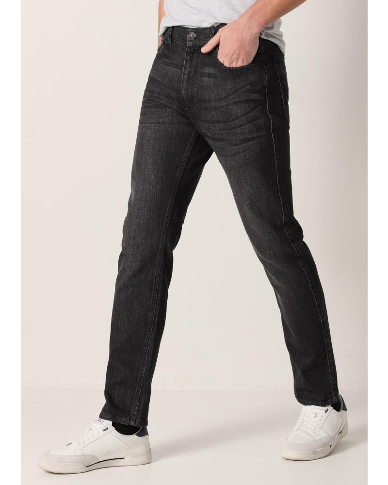 SIX VALVES JEANS REGULAR FIT MITTLERE LEIBHÖHE SCHWARZ NEGRO