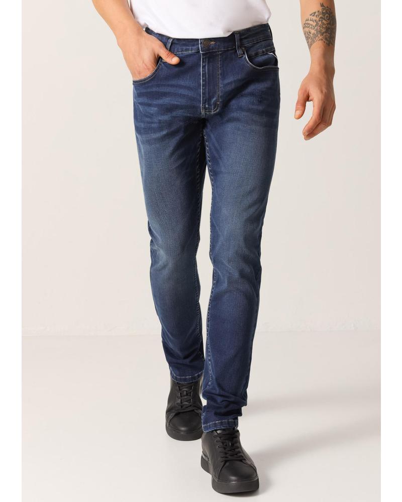 SIX VALVES SLIM FIT JEANS MITTLERE LEIBHÖHE BLAU AZUL