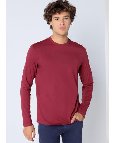 SIX VALVES BASIC LANGARMSHIRT GRANATROT GRANATE