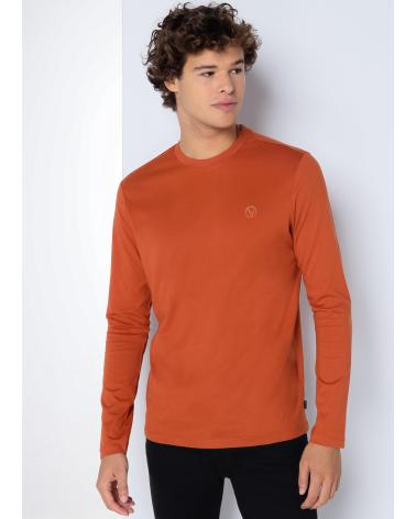 SIX VALVES BASIC LANGARMSHIRT BRAUN MARRON
