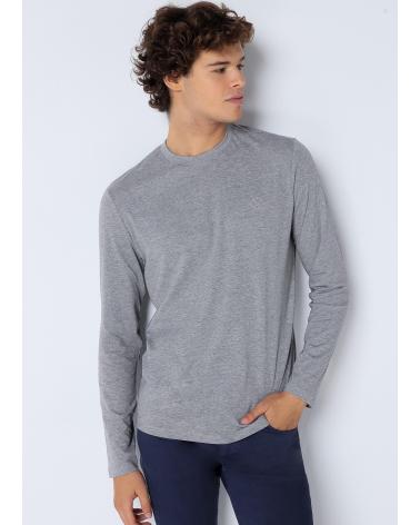 SIX VALVES BASIC LANGARMSHIRT GRAU GRIS