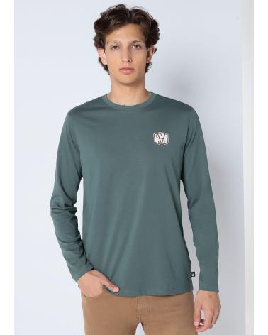 SIX VALVES LANGARM-SHIRT MIT GRAFIKDRUCK - GRÜN VERDE