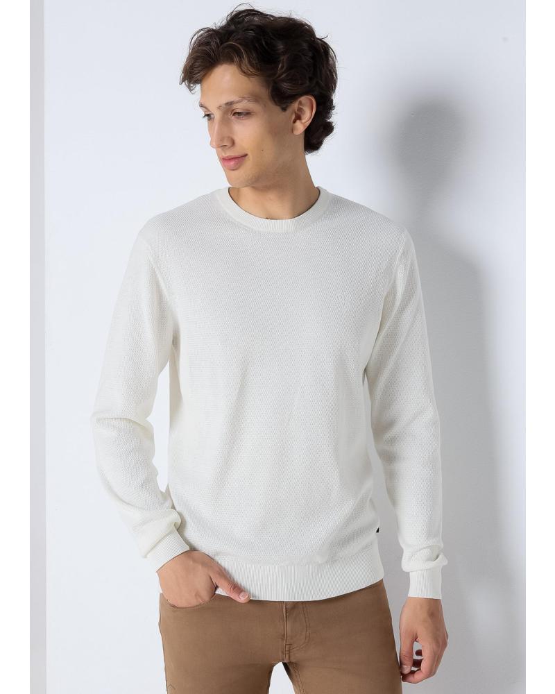 BASIC RUNDHALS-PULLOVER SIX VALVES WEISS BLANCO