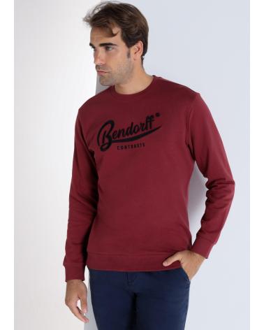 BENDORFF BORDEAUXROTES SWEATSHIRT MIT LOGODRUCK GRANATE
