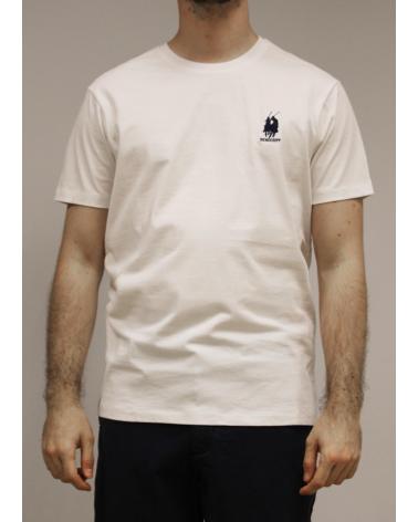 BENDORFF WEISSES KURZARM-T-SHIRT MIT GESTICKTEM LOGO BLANCO