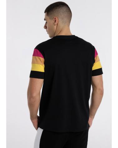 SIX VALVES CAMISETA MANGA CORTA NEGRA ESTAMPADA NEGRO