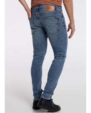 SIX VALVES JEANS SUPER SKINNY VITA MEDIA BLU AZUL