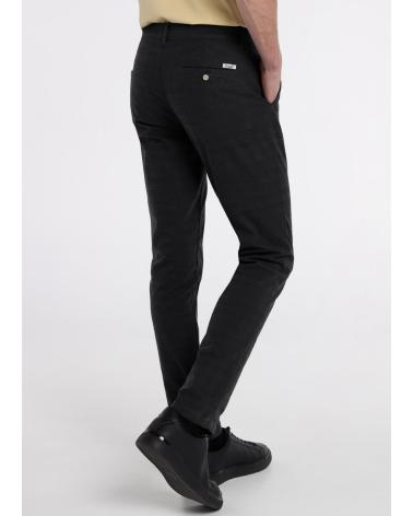 PANTALONE CHINO BENDORFF NERO MODERNO ESTAMPADO-MULTICOLOR