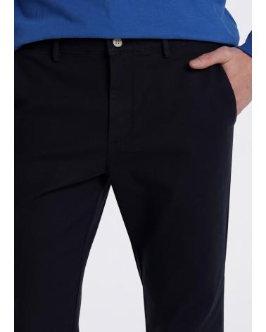 PANTALONE CHINO BENDORFF SLIM FIT BLU A VITA MEDIA AZUL