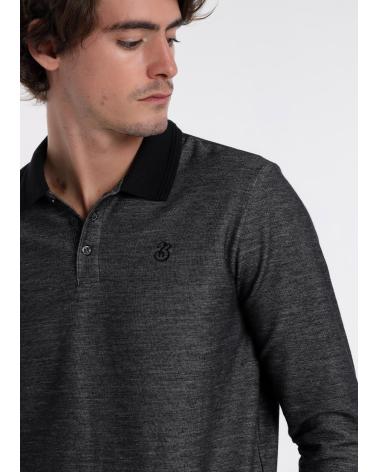 POLO MANCHES LONGUES BENDORFF AVEC DÉTAILS CONTRASTÉS - NOIR NEGRO
