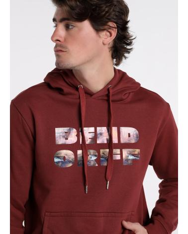 SWEAT À CAPUCHE BENDORFF MARRON AVEC MOTIF GRAPHIQUE FRONTAL MARRóN