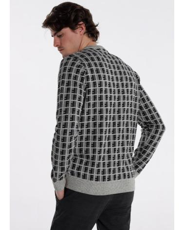 BENDORFF KNIT JUMPER WITH GEOMETRIC PATTERN AND CREW NECK ESTAMPADO-MULTICOLOR