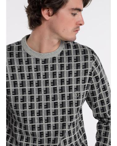 BENDORFF KNIT JUMPER WITH GEOMETRIC PATTERN AND CREW NECK ESTAMPADO-MULTICOLOR
