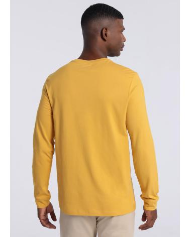 T-SHIRT MANCHES LONGUES BENDORFF MOUTARDE AVEC LOGO NARANJA