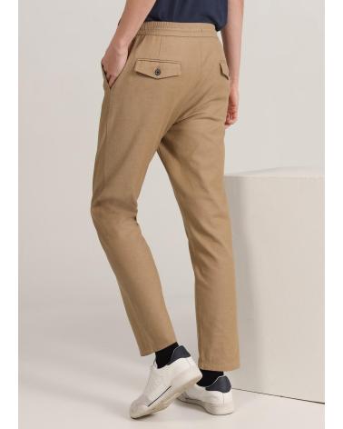 BENDORFF PANTALONE CHINO MARRONE CON VITA ELASTICA MARRóN