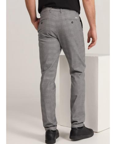 BENDORFF PANTALONE CHINO SLIM A QUADRI MULTICOLOR