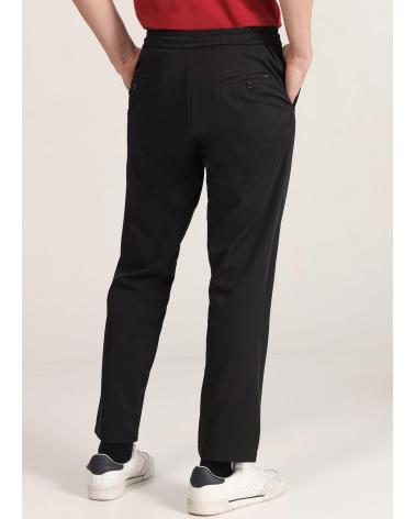 BENDORFF PANTALONE JOGGER SLIM VITA MEDIA NERO NEGRO