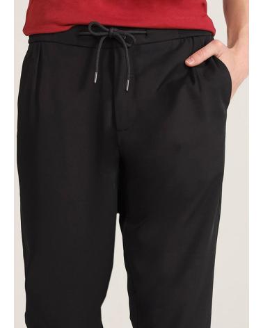 BENDORFF PANTALONE JOGGER SLIM VITA MEDIA NERO NEGRO